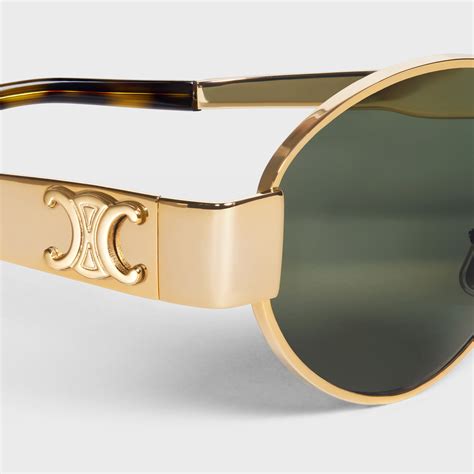 celine triomphe 01 metal|celine triomphe oval metal sunglasses.